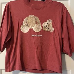 AUTHENTIC Palm Angels Teddy Bear Cropped TShirt